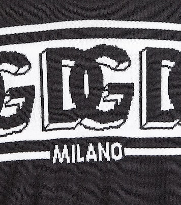 DG intarsia virgin wool sweater | Dolce&Gabbana Kids