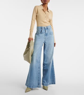 High-Rise Wide-Leg Jeans The Skater | Frame