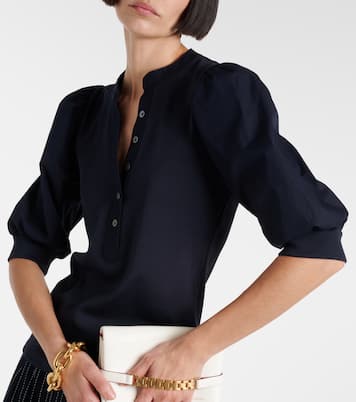 Top Coralee aus einem Baumwollgemisch | Veronica Beard