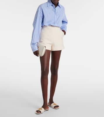 Pantoletten Eleanor T Monogram aus Leder | Tory Burch