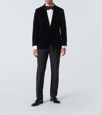 Pleated cotton tuxedo shirt | Rubinacci