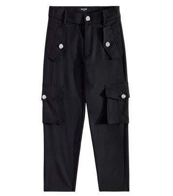 Wool cargo pants | Balmain Kids