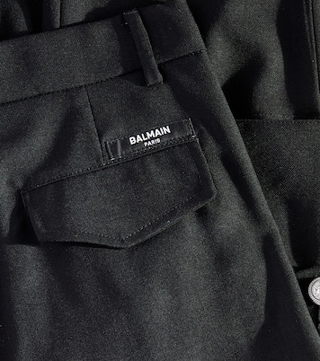 Wool cargo pants | Balmain Kids
