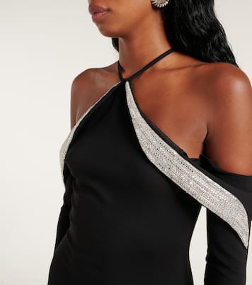 Robe longue à cristaux | David Koma