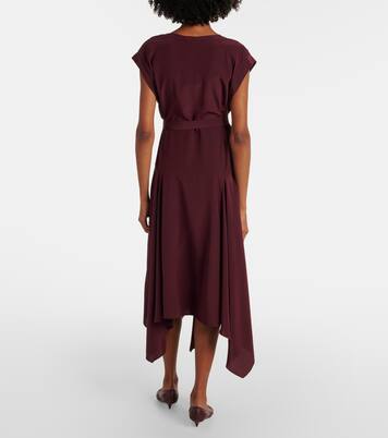 Abito midi Goodman in crêpe de chine | Joseph