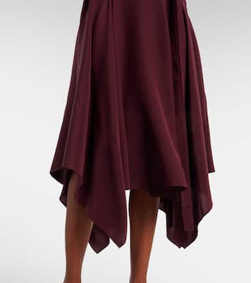 Abito midi Goodman in crêpe de chine | Joseph