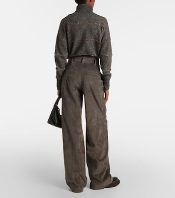 High-Rise-Hose aus Baumwolle | Brunello Cucinelli