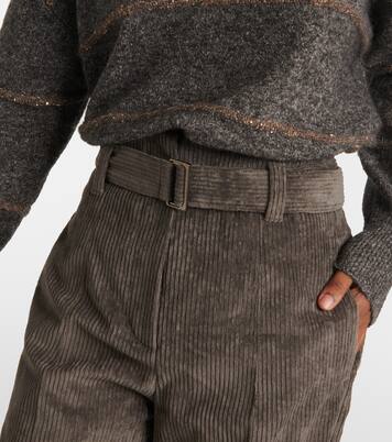 High-Rise-Hose aus Baumwolle | Brunello Cucinelli