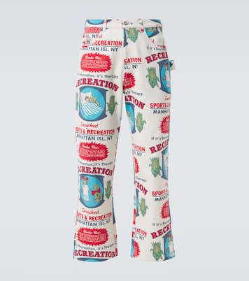 Enrichment Knolly Brook cotton straight pants | Bode