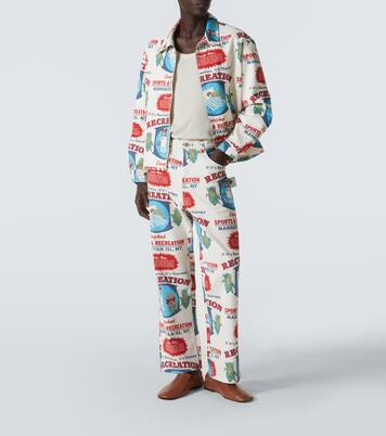 Enrichment Knolly Brook cotton straight pants | Bode