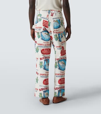 Enrichment Knolly Brook cotton straight pants | Bode