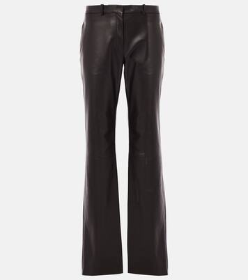 Pantalon droit Selviese en cuir | The Row