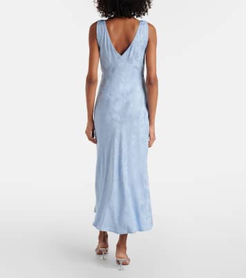 Robe midi Sandrine en jacquard à fleurs | Rixo