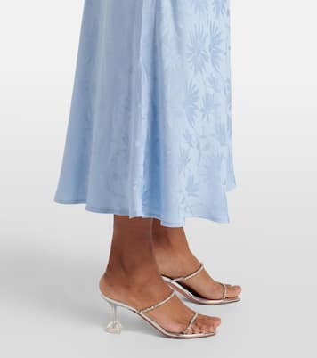 Robe midi Sandrine en jacquard à fleurs | Rixo