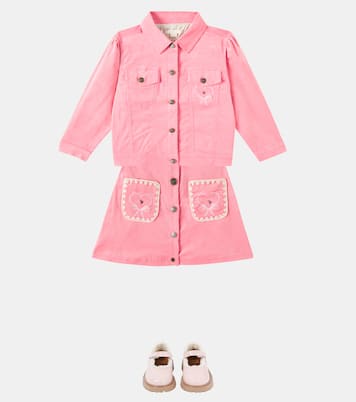 Gonna Lucky in cotone con ricamo | Konges Sløjd