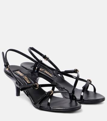 Sandalen 55 aus Lackleder | Miu Miu