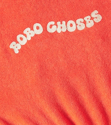 Wavy cotton-blend terry playsuit | Bobo Choses