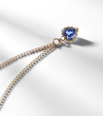 Halskette Gemstone Heart aus 18kt Gelbgold mit Tansanit | FoundRae