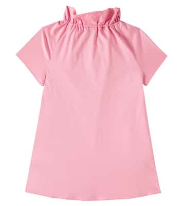 Ruffled cotton-blend dress | Il Gufo