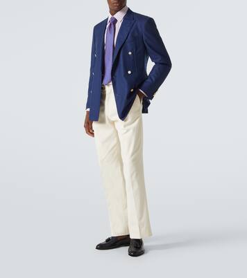 Striped cotton poplin shirt | Charvet