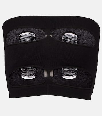 Cutout strapless wool top | Rick Owens