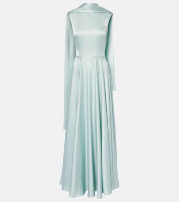 Robe longue Emelia en satin | Solace London