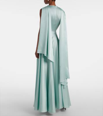Robe longue Emelia en satin | Solace London