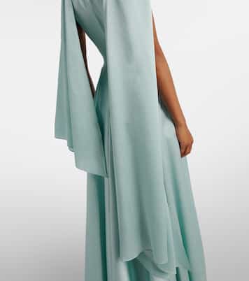 Robe longue Emelia en satin | Solace London