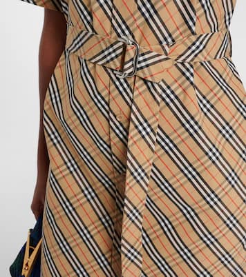Hemdblusenkleid Burberry Check aus Baumwolle | Burberry