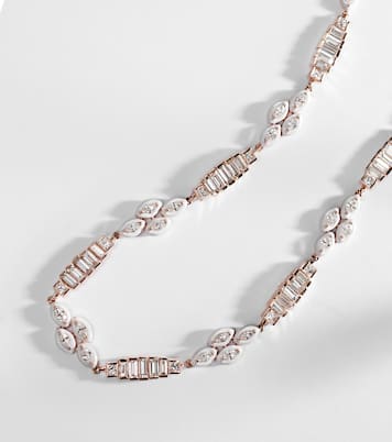 Choker aus 18kt Gelbgold mit Emaille und Diamanten | Kamyen