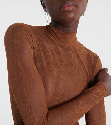 Robe longue en dentelle | David Koma