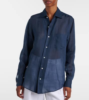 Camisa de ramio translúcida | Loro Piana