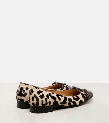 Valet Du Roi calf hair ballet flats | Valentino Garavani