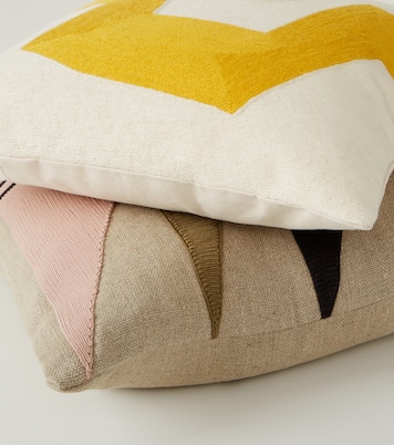 Monterey Triangles linen cushion | Jonathan Adler