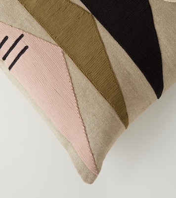 Monterey Triangles linen cushion | Jonathan Adler