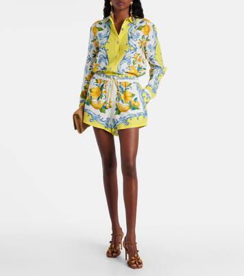 Shorts aus einem Leinengemisch | Farm Rio