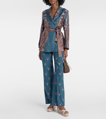 Astra 60 leather wedge sandals | Jimmy Choo