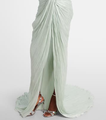 Draped off-shoulder corset gown | Marmar Halim