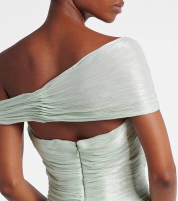 Draped off-shoulder corset gown | Marmar Halim