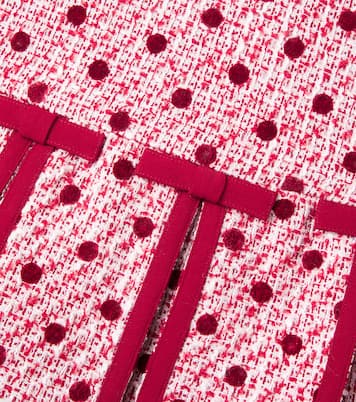 Abito in bouclé a pois con fiocco | Self-Portrait Kids