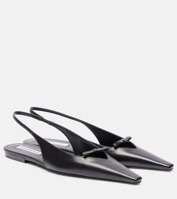 Slingback-Ballerinas aus Leder | Victoria Beckham