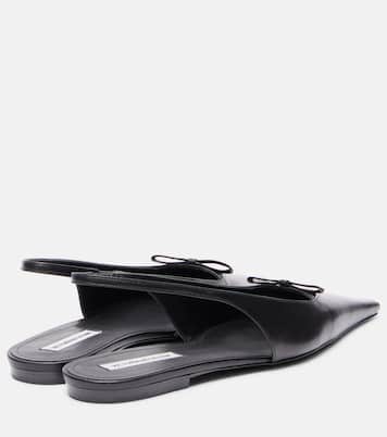 Slingback-Ballerinas aus Leder | Victoria Beckham