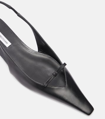 Slingback-Ballerinas aus Leder | Victoria Beckham