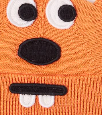 Baby embroidered cotton and wool beanie | Stella McCartney Kids