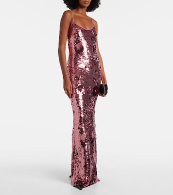 Robe longue Isis à sequins | The New Arrivals Ilkyaz Ozel