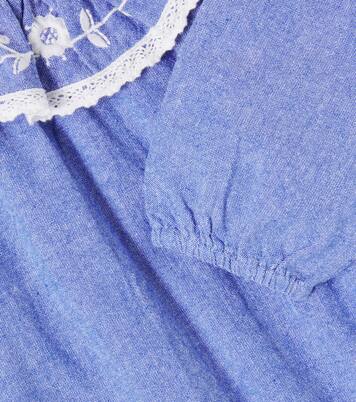 Baby Ilani cotton chambray playsuit | Louise Misha