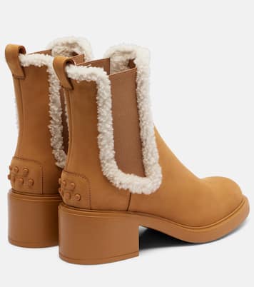 Chelsea Boots aus Veloursleder mit Shearling | Tod's