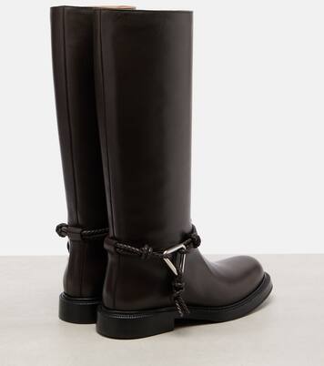 James leather knee-high boots | Bottega Veneta