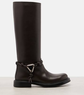 James leather knee-high boots | Bottega Veneta