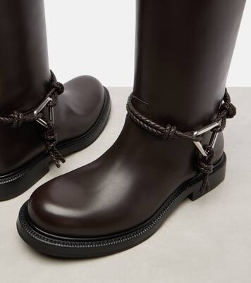 James leather knee-high boots | Bottega Veneta